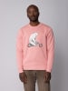 wat? Apparel Sweatshirt Bär auf Bike in Canyon Pink