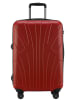 suitline mittelgroßer Hartschalen-Koffer Check-In Reisekoffer TSA 68L in Rot