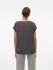 Vero Moda 2er-Pack T-Shirt Einfarbiges Stretch Oberteil in Anthrazit