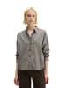 Marc O'Polo Seersucker-Bluse oversize in Medium Brown