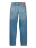 CARTOON Used Look-Jeans mit Waschung in Blau