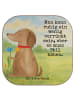 Mr. & Mrs. Panda Bierdeckel Hund Blume Design mit Spruch in Weiß