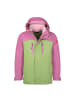 Trollkids 3in1 Jacke "Bryggen" in Malvenpink/Pistaziengrün/Rosa