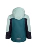 Trollkids Ski-Jacke "Rauland" in Wasserblau/Teal-Blau/Marine/Honig