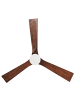 Beliani 2-tlg Deckenventilator mit Licht ARUWIMI in Braun/Messing