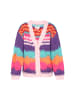 IZIA Cardigan in pink multicolor