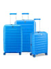 Roncato B-Flying Move 4 Rollen Kofferset 3-teilig mit Dehnfalte in sky blau