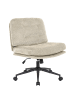 home24 home24 Bürodrehstuhl aus Metall, Kunststoff und Textil in Grün - 76 x 71 x 90 cm in Beige