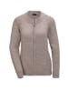 GOLDNER Strickjacke aus Bändchengarn in schöner Melange-Optik in helltaupe