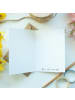 Mr. & Mrs. Panda Grußkarte Blume Kleeblatt ohne Spruch in Weiß
