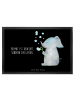 Mr. & Mrs. Panda Schmutzfangmatte Elefant Seifenblasen mit Spruch in Schwarz