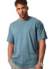 STHUGE Kurzarm T-Shirt in aschblau
