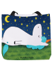 Mr. & Mrs. Panda Shopper Tasche Einhorn Sternenhimmel Design ohn... in Weiß
