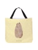 Mr. & Mrs. Panda Tote Bag Murmeltier ohne Spruch in Gelb Pastell