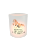 Mr. & Mrs. Panda Teelichthalter Glas Hund Basset Hound mit Spruch in Transparent