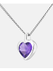 Diamant L'éternel Halskette aus 375 Weißgold mit Amethyst