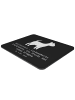 Mr. & Mrs. Panda Mousepad Bullterrier Kraftpaket mit Spruch in Schwarz