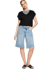 Zero  Kurzarm-Shirt mit V-Ausschnitt in Black Beauty