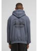 PEGADOR PEGADOR Zip-Kapuzenpullover in washed shadow blue