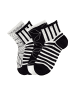 H.I.S Kurzsocken in schwarz-weiß-gemustert
