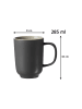 Ritzenhoff & Breker 6er Set Kaffeebecher Jasper in Grau 285 ml