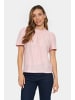 SAINT TROPEZ Kurzarm-Bluse JovitaSZ Gerade Passform in Ash Rose