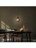 home24 home24 1-flammige Pendelleuchte aus Rauchglas und Eisen im modernen Stil in Schwarz