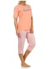 NORMANN CapriSchlafanzug Hose "New York City Loving" - 65216 in apricot