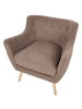 Beliani Cocktailsessel DRAMMEN in Braun - (W) 71 x (H) 84 x (L) 54 cm