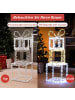 COSTWAY 90cm LED Weihnachten Geschenkboxen in Weiß
