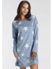 VIVANCE DREAMS Sleepshirt in hellblau gemustert