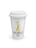 Mr. & Mrs. Panda Tumbler Giraffe Zufrieden mit Spruch in Weiß