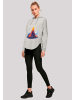 F4NT4STIC Oversized Hoodie Vulkanausbruch in grau