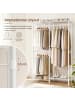 SONGMICS Kleiderständer Dalten in Weiß - (B)120 x (H)192 x (T)40 cm