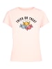 F4NT4STIC Ladies Box Tee Trick Or Treat Halloween in pink