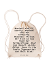 Mr. & Mrs. Panda Gym Bag Manchmal sind wir unartig,... mit Spruch in Creme