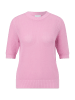 comma CI Strickpullover kurzarm in Pink