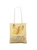 Mr. & Mrs. Panda Tote Bag Schmetterling Zitronenfalter mit Spruch in Gelb Pastell