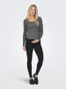 ONLY Top in Dark Grey Melange