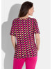 GOLDNER Shirt in pink / aubergine / pfirsich / gemustert