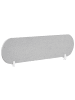 Beliani Schreibtischtrennwand SPARKY in Grau - (W) 160 x (H) 40 x (L) 2 cm