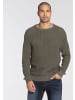 Bruno Banani Rundhalspullover in khaki