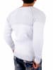 RESLAD Strickpullover Two-Tone in weiß