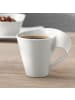Villeroy & Boch 6er Set Kaffeebecher mit Unterteller NewWave Caffè 300 ml weiß in weiß