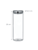 relaxdays 3x Vorratsglas in Transparent - 1,8 l