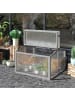 Outsunny Hochbeet in Hellgrau 90L x 80B x 58H cm