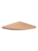 relaxdays Eckregal in Natur - (B)35 x (H)3 x (T)35 cm