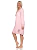 NORMANN Frottee Nachthemd langarm Bündchen - 82099 in rosa