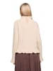 CARTOON Strickpullover mit Stehkragen in Light Beige Melange