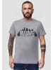 Recovered T-Shirt Marvel City Logo Light Grey in Grau